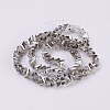 Electroplate Glass Beads Strands EGLA-J145-6mm-PL01-2