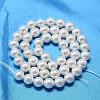 AB Color Plated Shell Pearl Round Bead Strands X-BSHE-L011-6mm-C001-3