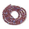 Electroplate Transparent Glass Beads Strands LS-EGLA-A035-T3mm-L13-2