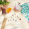 50Pcs 10 Style Garden Theme Iron Head Pins DIY-AB00027-4