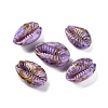 Spray Painted & Drawbench Cowrie Shell Beads SSHEL-M023-03A-1