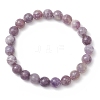 Natural Cherry Blossom Tourmaline Round Beaded Stretch Bracelets for Women Men BJEW-JB11427-2