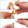 Alloy Rhinestone Magnetic Clasps ALRI-TA0001-02-8