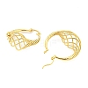 Rack Plating Brass Hollow Twist Hoop Earrings EJEW-P240-08G-2