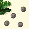 20Pcs 1-Hole Alloy Shank Buttons BUTT-GF0004-10B-7