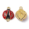 Alloy Enamel Connector Charms FIND-A024-13G-1