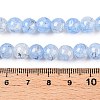 Drawbench Crackle Glass Beads Strands GLAA-N006-8mm-04-4