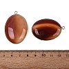 Dyed Natural Agate Pendants G-Q606-90A-G-3