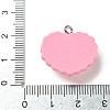 Sleepy Theme Opaque Resin Pendants RESI-G105-09D-3