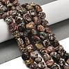 Natural Leopard Skin Jasper Beads Strands G-P497-01E-93-2