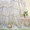 6 Yards Flower Pattern Milk Fiber Mesh Fabric DIY-NB0014-82C-4