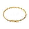 Rack Plating Brass Pave Clear Cubic Zirconia Adjustable Open Cuff Bangles BJEW-S150-04G-2