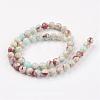 Synthetic Shoushan Stone Beads Strands G-N0311-01C-6mm-2