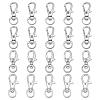 SUPERFINDINGS 48Pcs 4 Style Alloy & Iron Swivel Clasps Lanyard Snap Hook FIND-FH0001-27-1