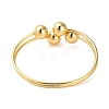 Brass Round Ball Torque Bangles for Women BJEW-M312-04G-3