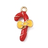 Christmas Alloy Enamel Pendants LS-ENAM-F156-01G-09-1