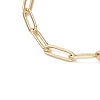 Brass Paperclip Chains Bracelets for Women BJEW-JB11316-4