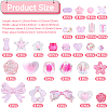 264Pcs 27 Styles Mixed Styles Acrylic Beads TACR-PA0001-26-2