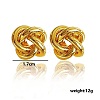 Brass Stud Earrings for Women AG5925-2-4