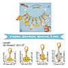 Chick & Duck Stitch Markers HJEW-AB00240-2