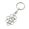 Non-Tarnish 304 Stainless Steel Pouch Empty Stone Holder for Pendant Keychain Making KEYC-TA00018-01-3