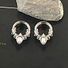 316L Surgical Stainless Steel Crystal Rhinestone Teardrop Ear Plugs Gauges WG3E4ED-01-1