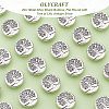 Olycraft 60Pcs Zinc Metal Alloy Shank Buttons FIND-OC0002-08-4