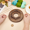Hexagon Wood Crochet Blocking Board with Pins DIY-WH0499-15-3