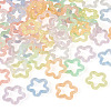 70Pcs 7 Colors Transparent Luminous Acrylic Pendants TACR-TA0001-65-3