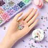 1350Pcs 18 Style Rainbow ABS Plastic & Acrylic Imitated Pearl Beads DIY-YW0007-99-4