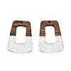 Epoxy Resin & Walnut Wood Pendants RESI-T057-13A-2