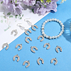 40Pcs Alloy Rhinestone Pendants ALRI-SC0001-58P-3