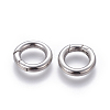 Tarnish Resistant 304 Stainless Steel Spring Gate Rings LS-STAS-D070-01P-2