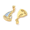Brass Enamel Pendants KK-H534-05G-2