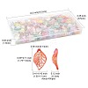 400Pcs Transparent Acrylic Pendants MACR-FS0002-31-4