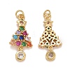 Cubic Zirconia Pendants LS-KK-E262-07G-2