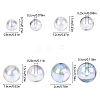 100G 4 Styles Transparent Acrylic Beads MACR-YW0003-42-3