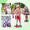 5 Pairs 5 Styles Kids Plastic Tassel Ribbon FIND-AR0006-71-5