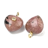 Natural Rhodonite Pendants G-B180-03G-06-2