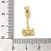 Rack Plating Brass Micro Pave Cubic Zirconia Pendants KK-Z086-66G-06-3