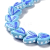 Heart Handmade Lampwork Beads Strands LAMP-G150-01E-4