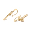 Clear Cubic Zirconia Knot Dangle Earrings EJEW-G296-02G-2