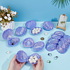 Pearlized Plastic Shell Shaped Jewelry Storage Boxes AJEW-WH0695-138A-01-3