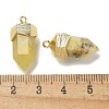 Natural Yellow Opal Faceted Pendants G-G181-03G-06-3