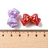 UV Plating Opaque Acrylic Beads MACR-F083-07-3