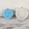 DIY Silicone Heart with Word Soap Molds PW-WG13454-08-1