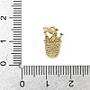 Brass Enamel Charms KK-C110-14A-01G-3