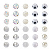 160Pcs 10 Style ABS Plastic Imitation Pearl Beads & Transparent & Opaque Acrylic Beads FIND-SW0001-31-2