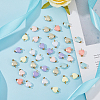100Pcs Spray Painted Acrylic Pendants FIND-DC0006-51-4