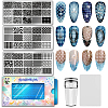 Stainless Steel DIY Nail Art Templates MRMJ-WH0092-208-1